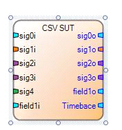 CSV SUT Transform with ports after selecting Init CSV file