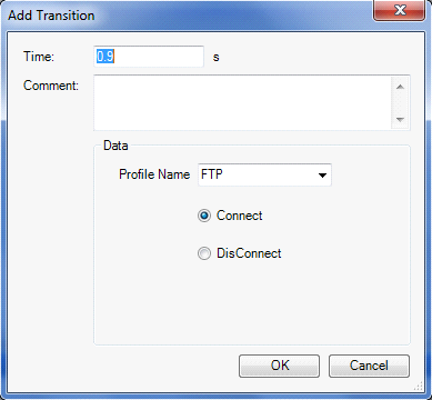 FTPProfileConnect/Disconnect Transition Editor